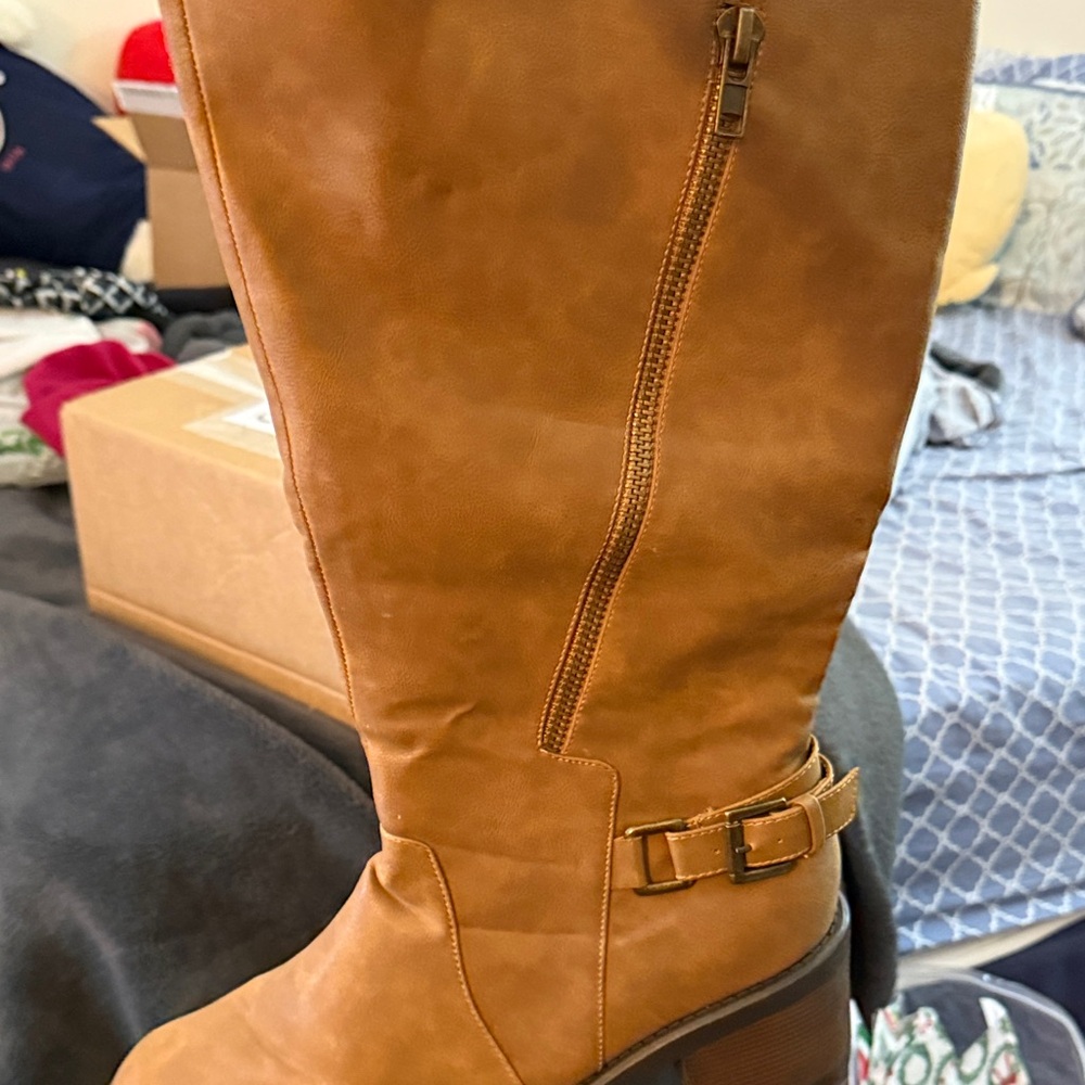 Cloudwalkers Brown Heeled Boots